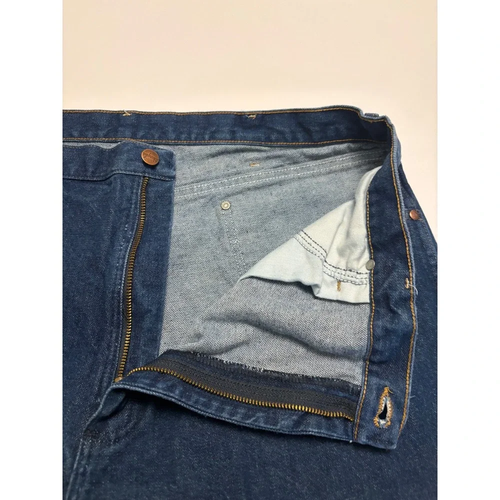 Wrangler Jeans Mens 42x32 Blue Cowboy Cut Original Fit Straight Leg 13MWZPW